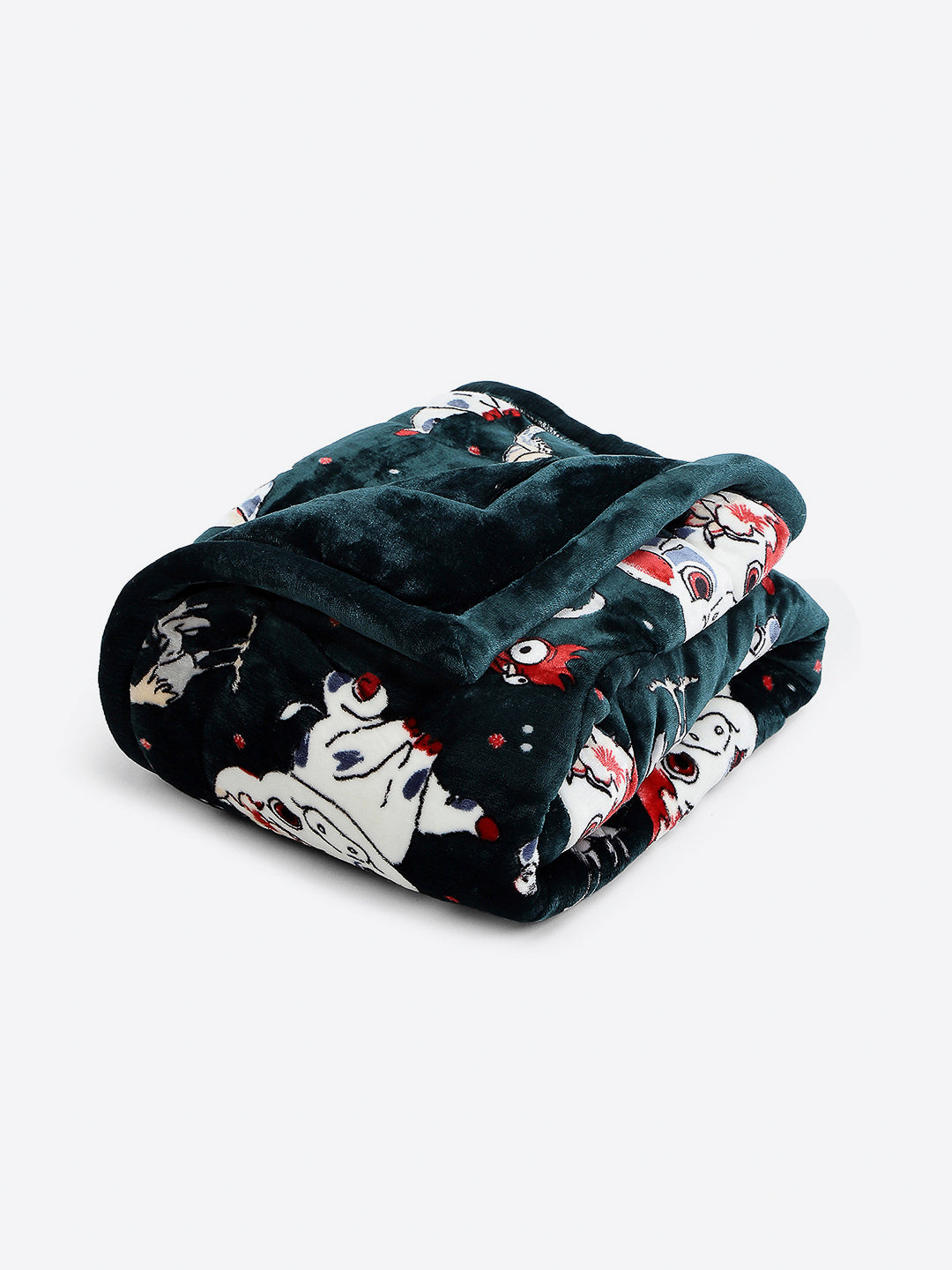 Moana Print Velvety Soft Disney Bottle Green Baby Blanket Set with Matching Comforter, Bedsheet, Neck Pillow, and Bolsters