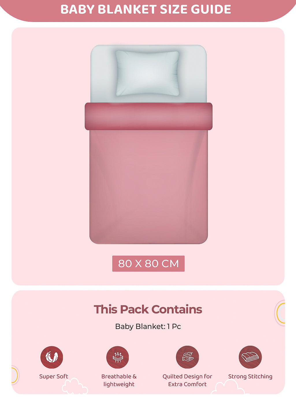 Ben 10 Print Button Closure Hooded Cartoon Network Blue Baby Blanket