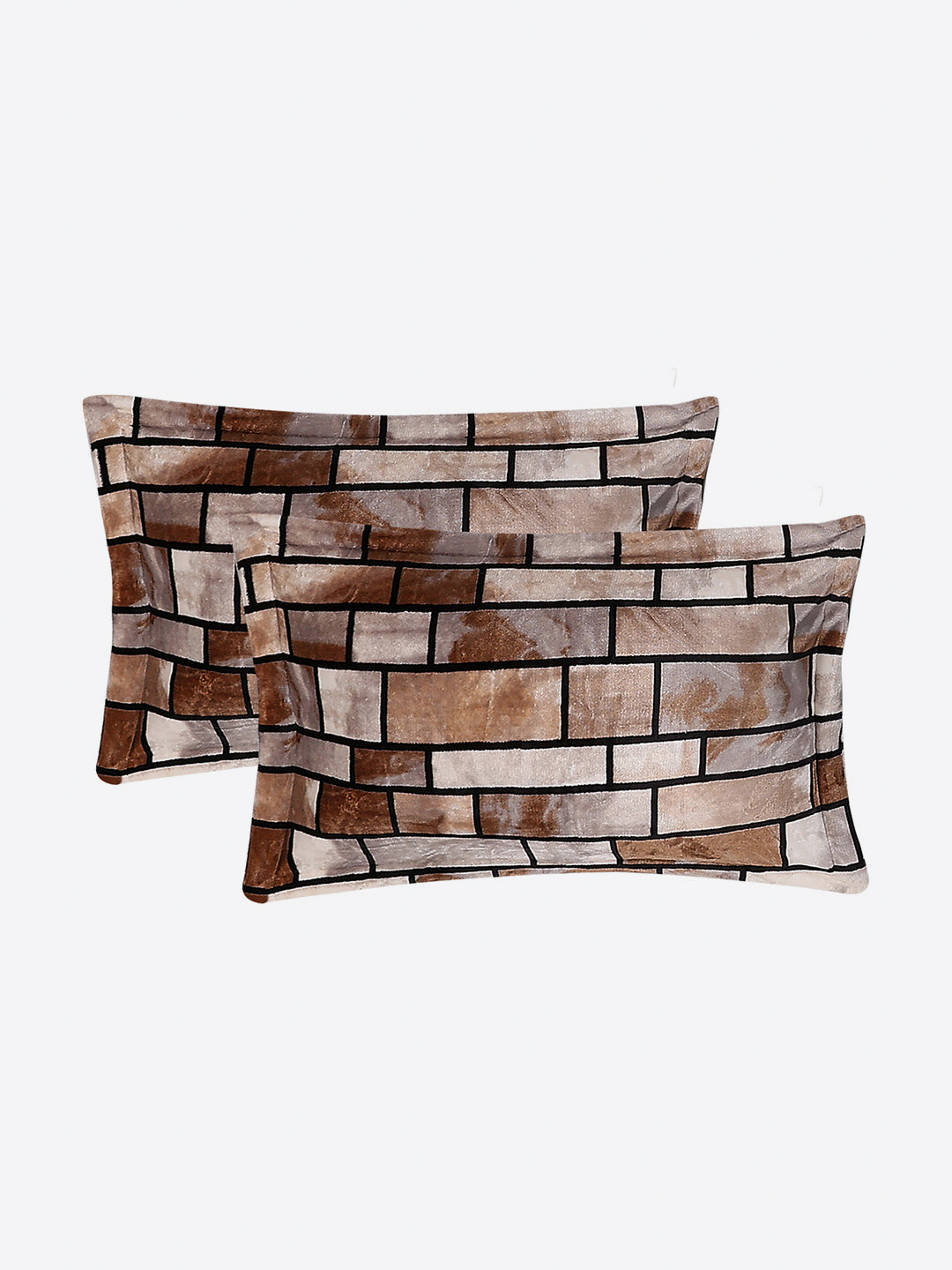 904 GSM 100% Polyester Double Bed 1 Bedsheet, 1 Duvet Cover & 2 Pillow Cover (Meteor 4 Pcs Set)