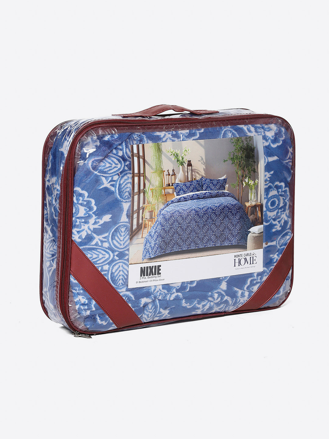 264 GSM 100% Polyester Single Bed 1 Bedsheet with 1 Pillow Cover (Nixie Piece)