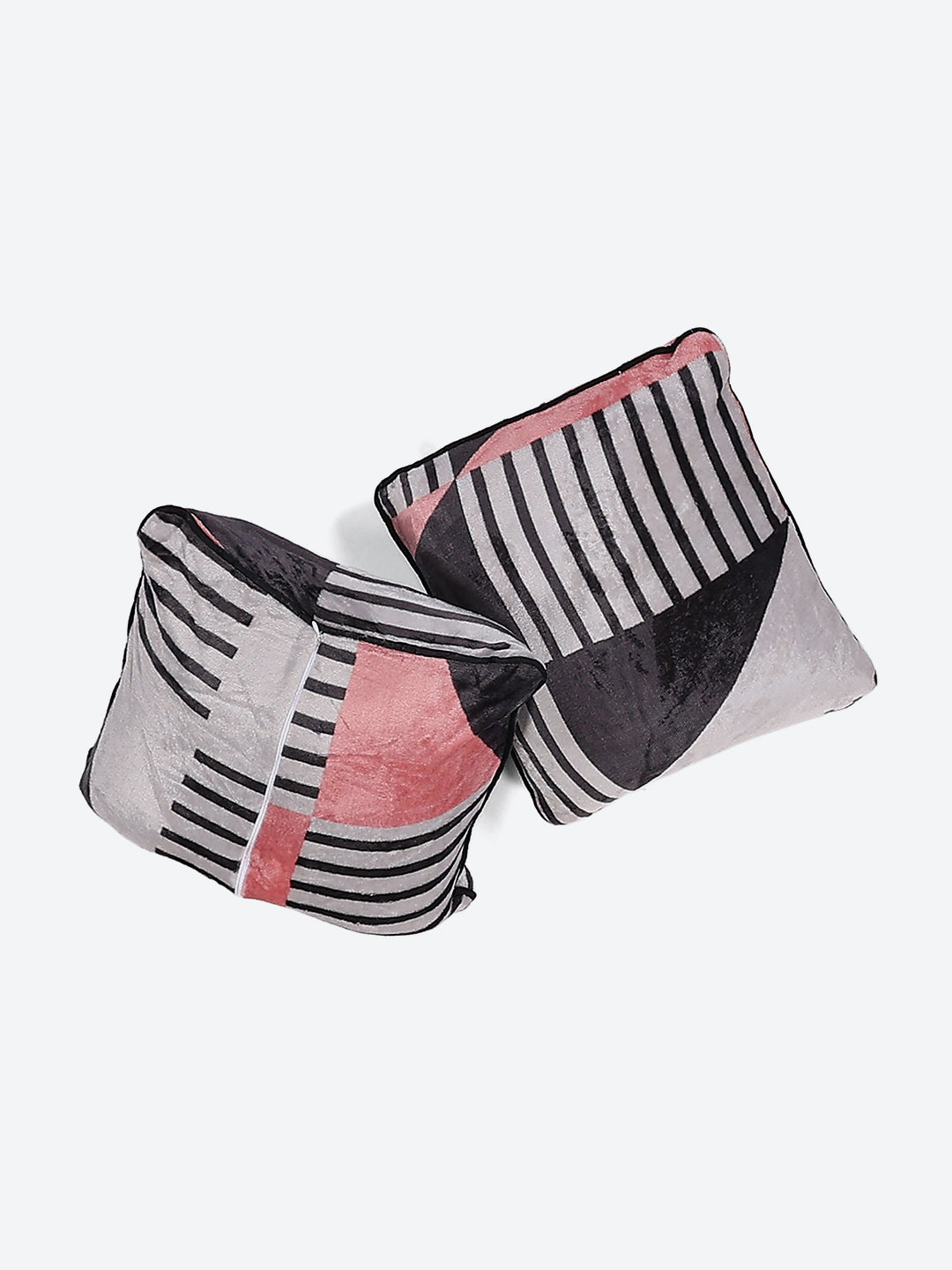 487 GSM 100% Polyester Double Bed 1 Bedsheet, 2 Pillow Cover & 2 Cushion Case (Pristine 4 Pcs Set)