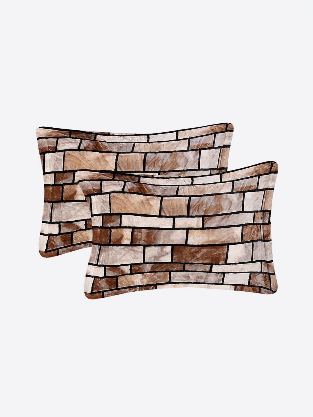 371 GSM 100% Polyester King Bed 1 Bedsheet with 2 Pillow Cover (Rubina King)