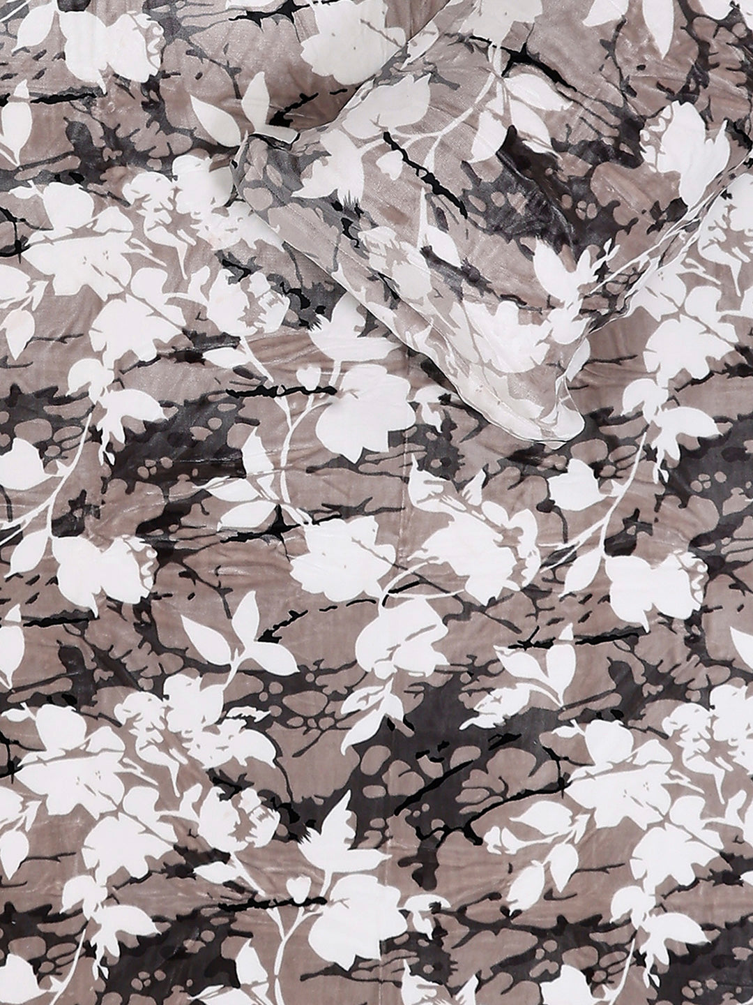 371 GSM 100% Polyester King Bed 1 Bedsheet with 2 Pillow Cover (Rubina King)