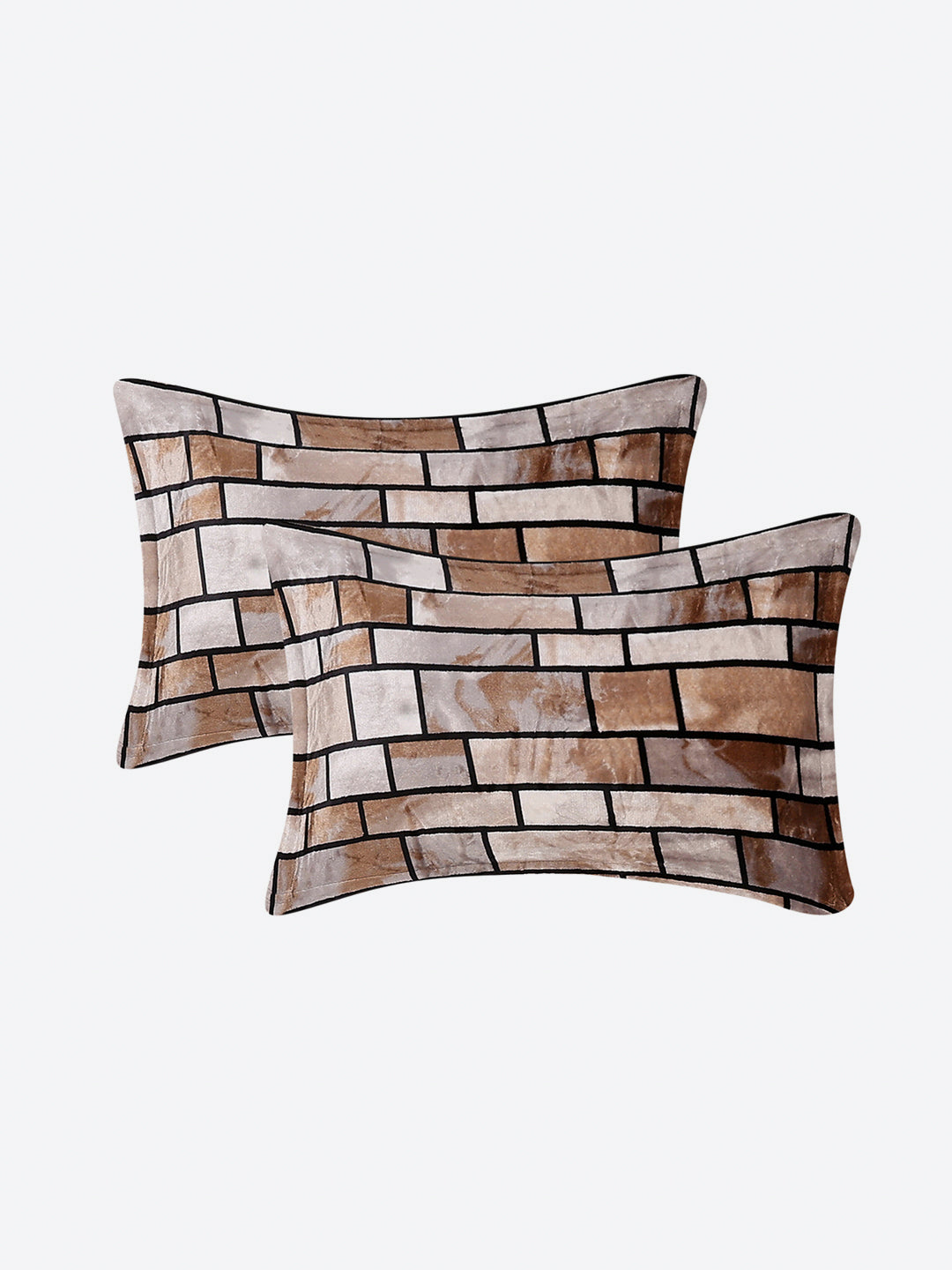 371 GSM 100% Polyester King Bed 1 Bedsheet with 2 Pillow Cover (Rubina King)