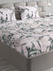 371 GSM 100% Polyester King Bed 1 Bedsheet with 2 Pillow Cover (Rubina King)