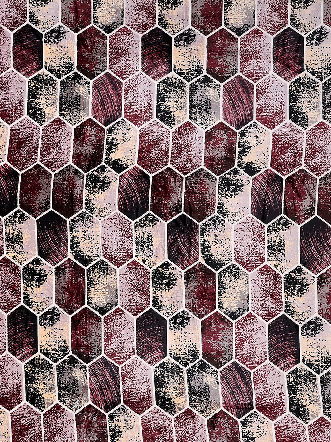 371 GSM 100% Polyester King Bed 1 Bedsheet with 2 Pillow Cover (Rubina King)