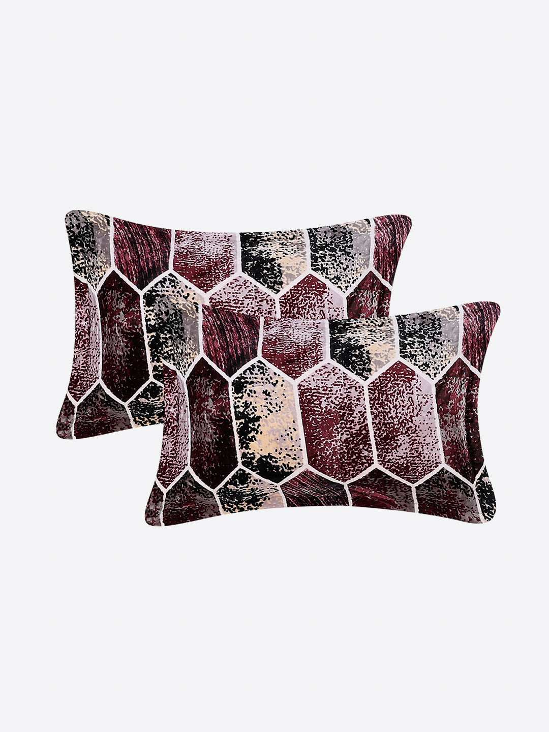 371 GSM 100% Polyester King Bed 1 Bedsheet with 2 Pillow Cover (Rubina King)