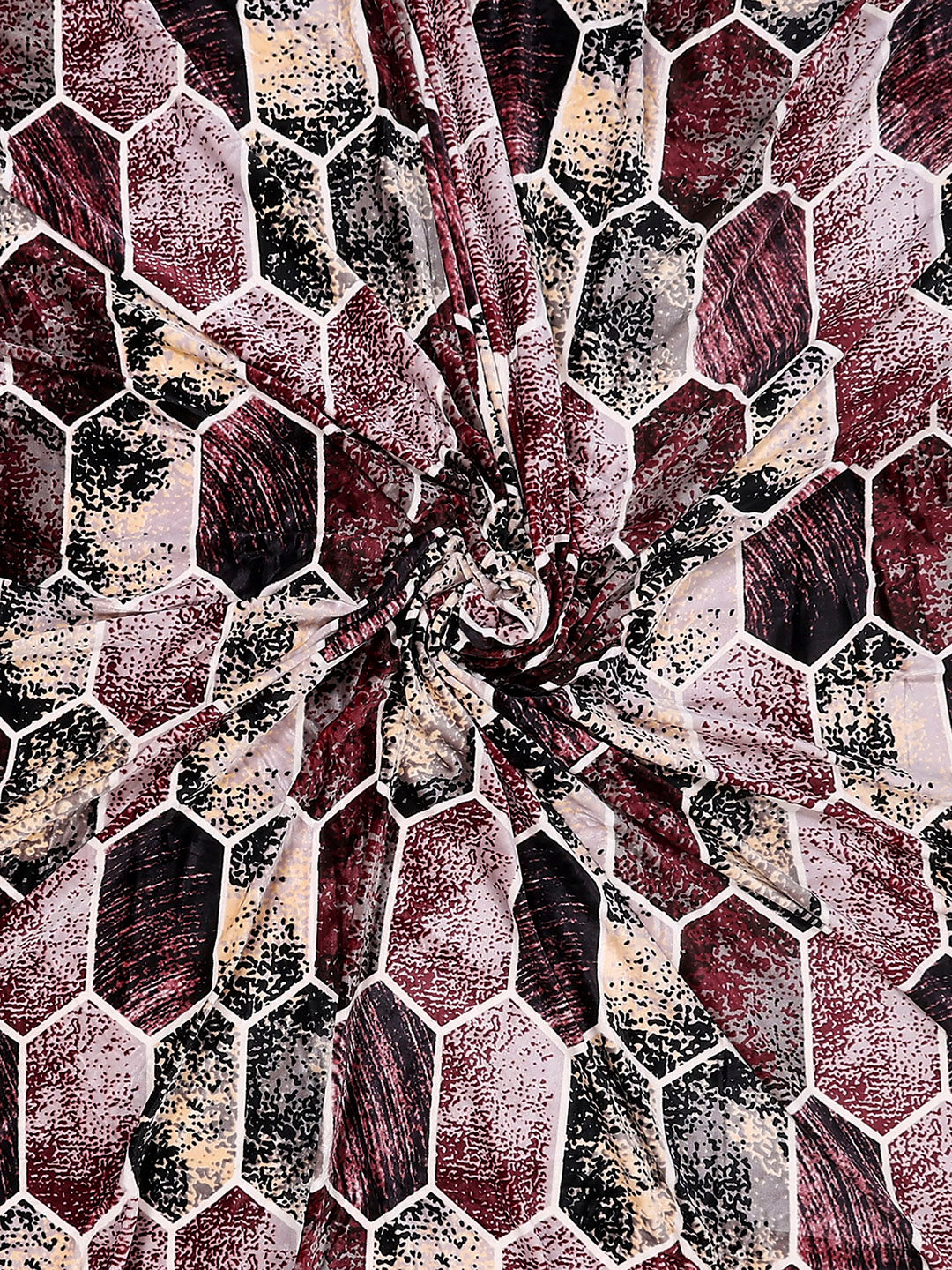 371 GSM 100% Polyester King Bed 1 Bedsheet with 2 Pillow Cover (Rubina King)