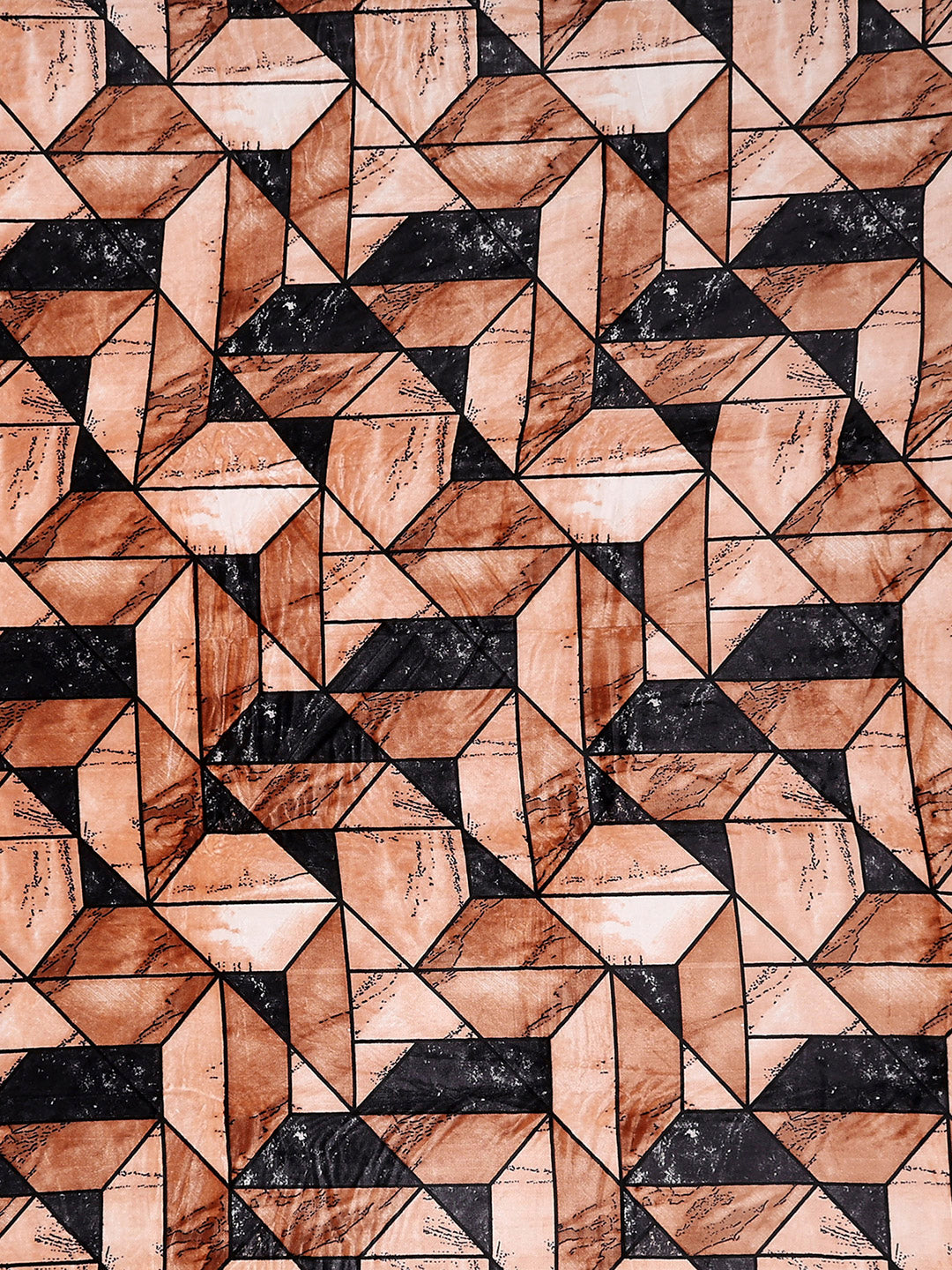 371 GSM 100% Polyester King Bed 1 Bedsheet with 2 Pillow Cover (Rubina King)