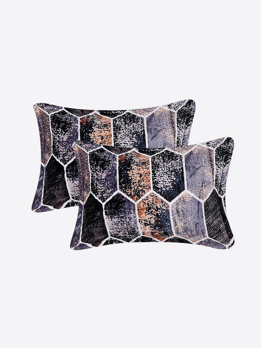 371 GSM 100% Polyester King Bed 1 Bedsheet with 2 Pillow Cover (Rubina King)