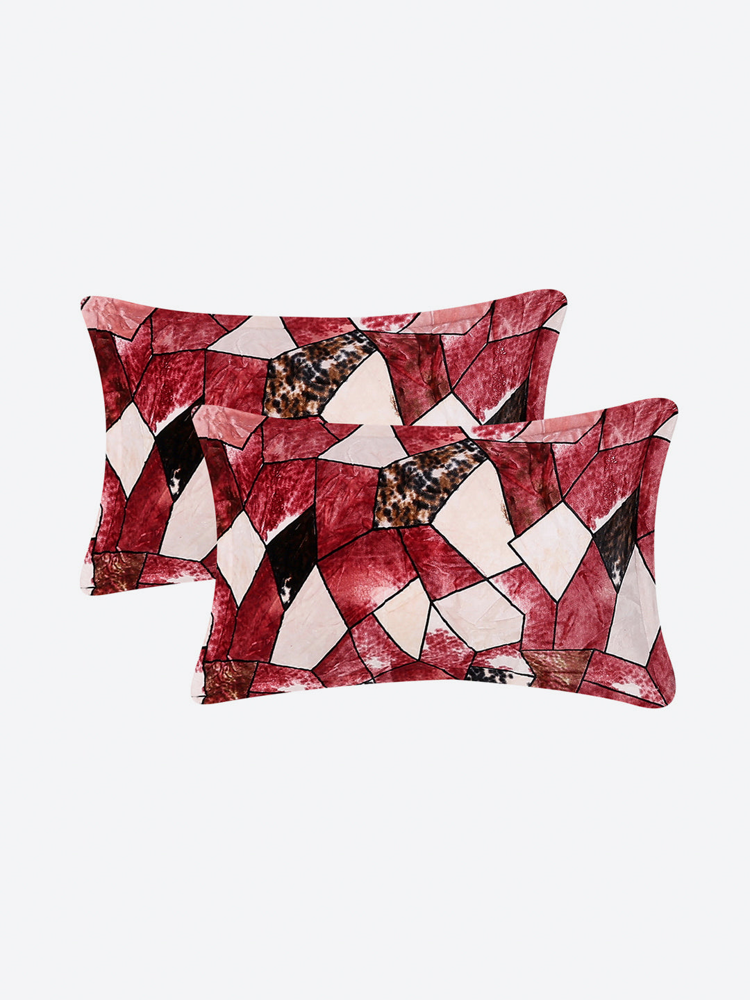 371 GSM 100% Polyester King Bed 1 Bedsheet with 2 Pillow Cover (Rubina King)