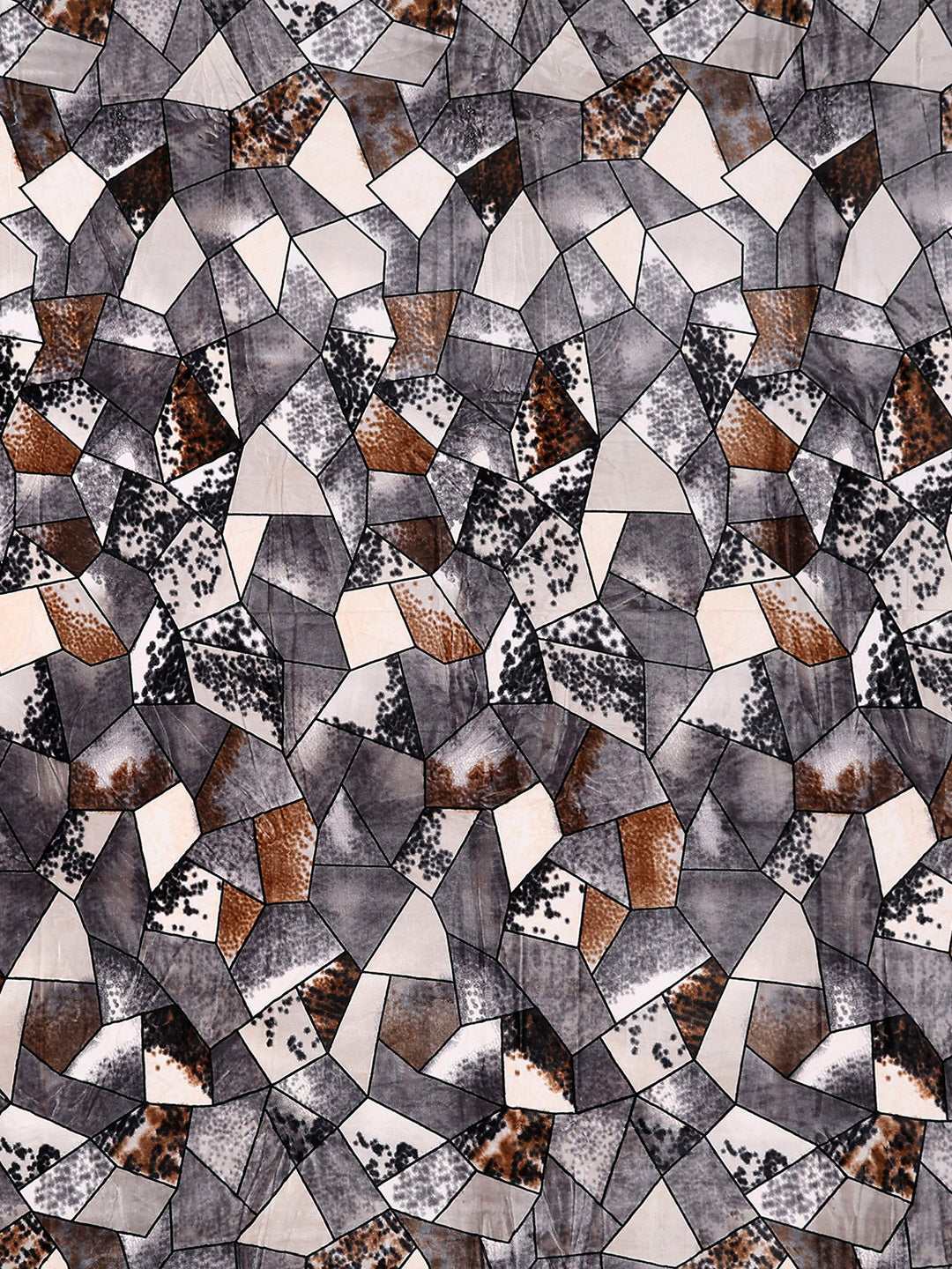 371 GSM 100% Polyester King Bed 1 Bedsheet with 2 Pillow Cover (Rubina King)