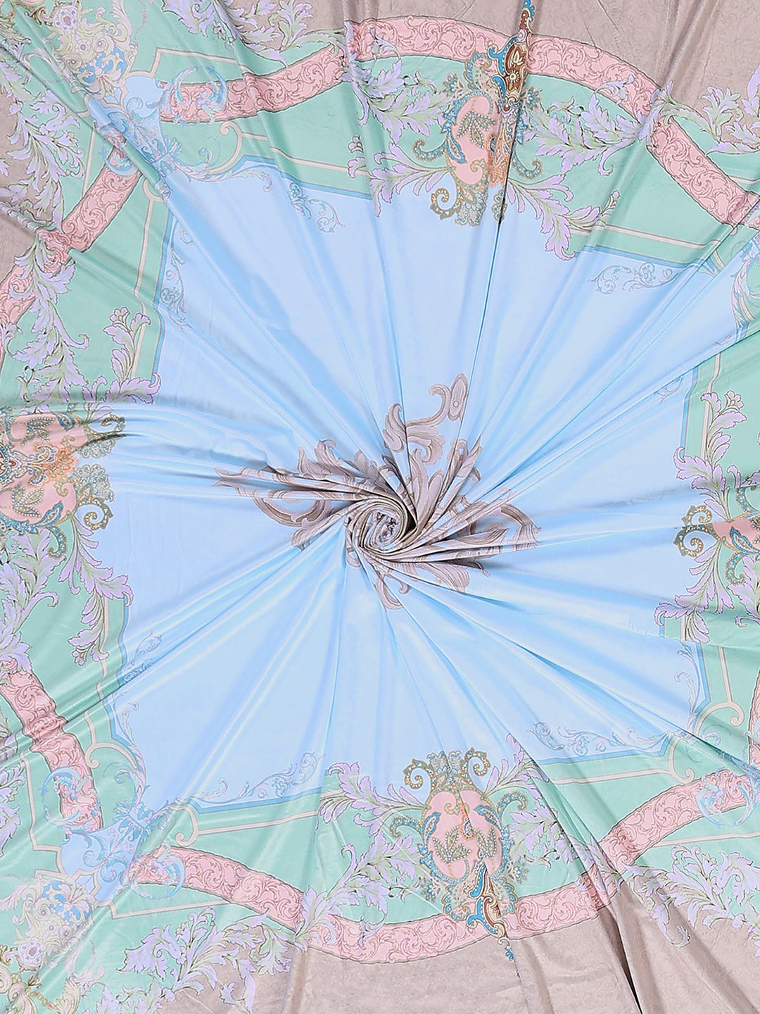 252 GSM 100% Polyester King Bed 1 Bedsheet with 2 Pillow Cover (Urban)