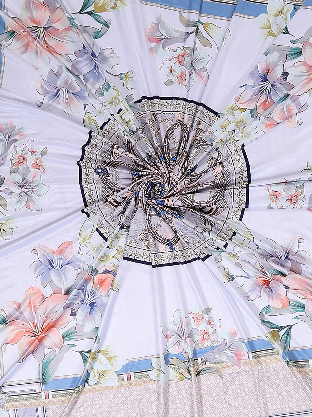 252 GSM 100% Polyester King Bed 1 Bedsheet with 2 Pillow Cover (Urban)