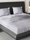 252 GSM 100% Polyester King Bed 1 Bedsheet with 2 Pillow Cover (Urban)