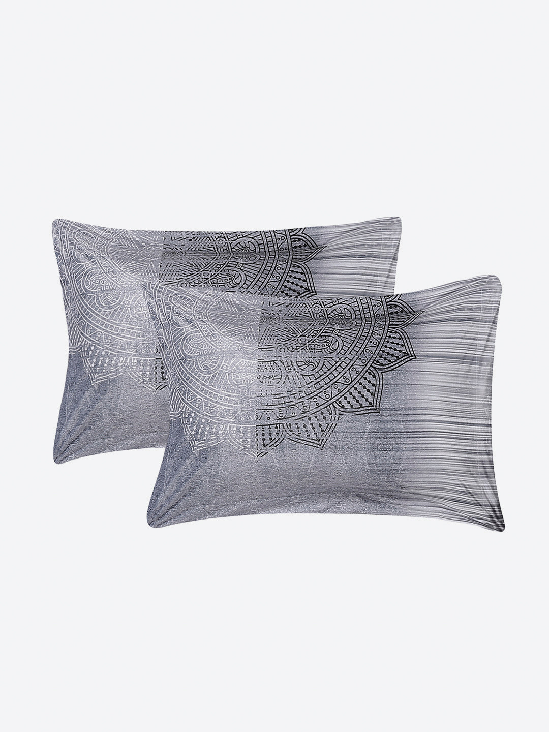 252 GSM 100% Polyester King Bed 1 Bedsheet with 2 Pillow Cover (Urban)