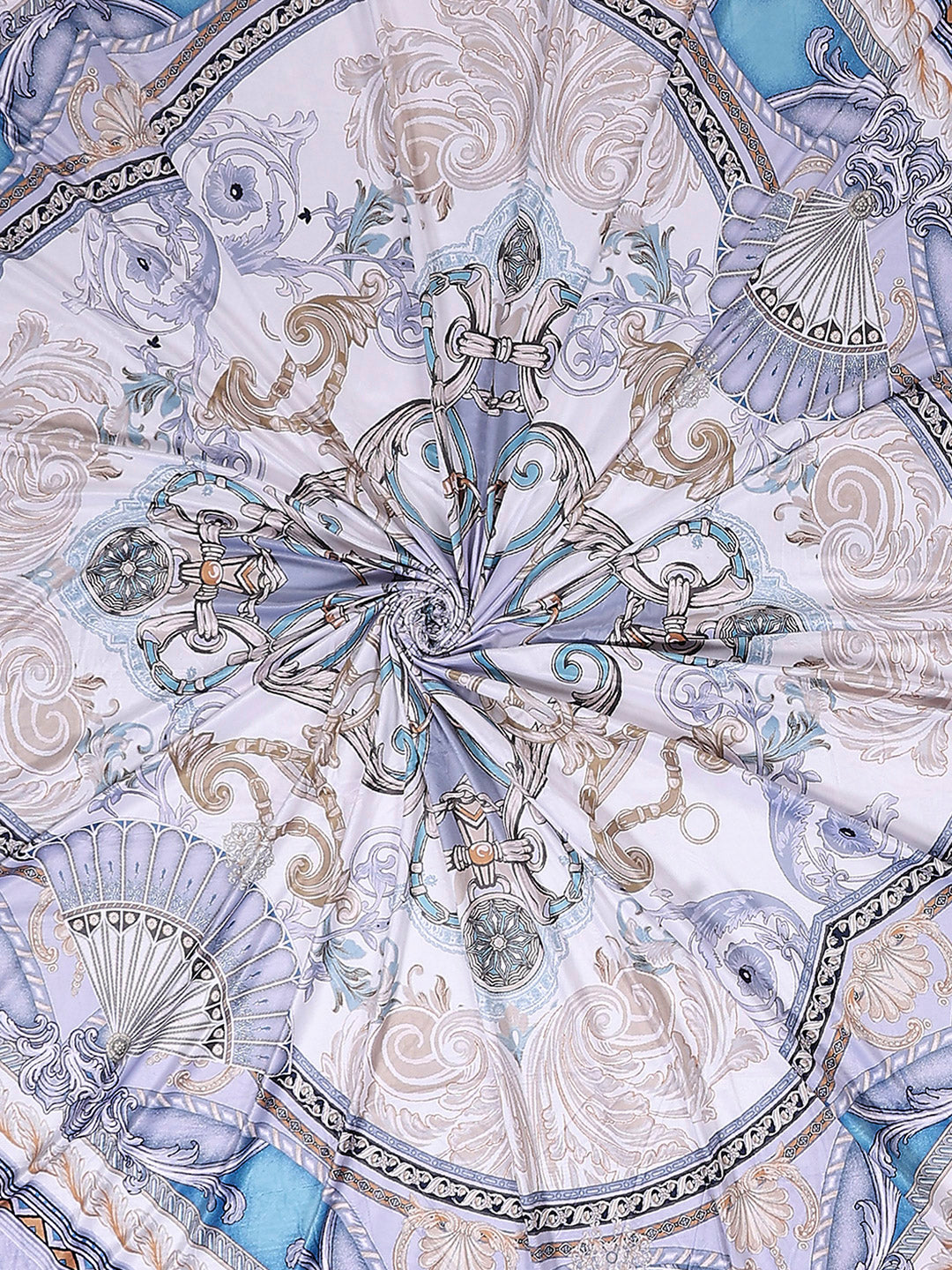 252 GSM 100% Polyester King Bed 1 Bedsheet with 2 Pillow Cover (Urban)