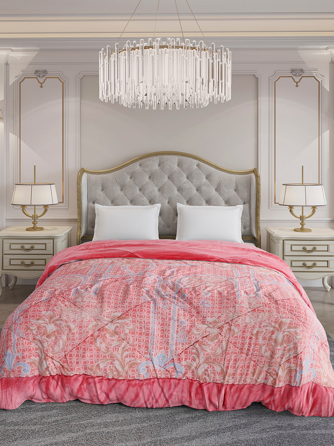 Printed Double Bed 1026 GSM Comforter for Winter - (Alia)