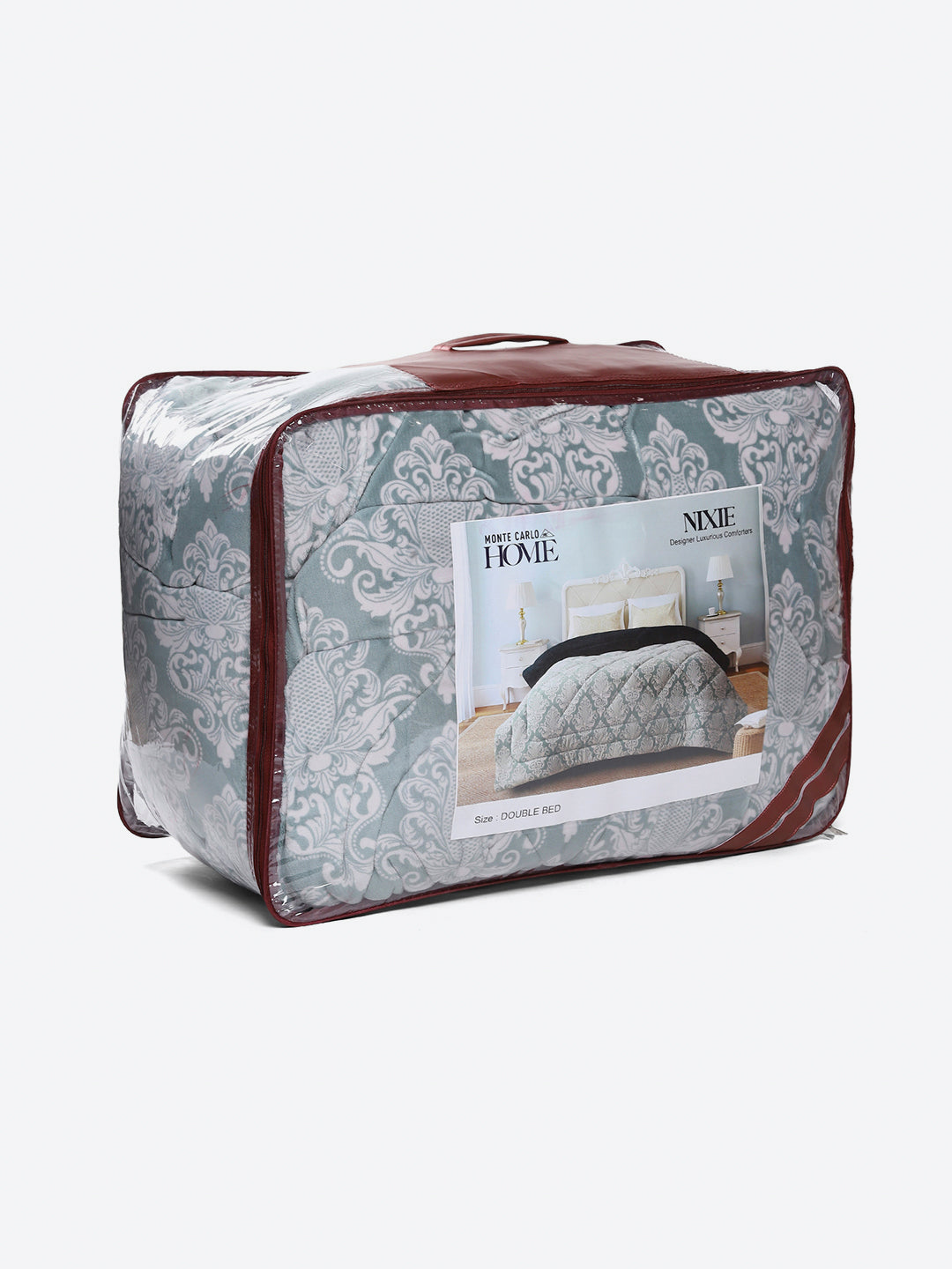 Printed Double Bed 210 GSM Comforter for Mild Winter (Nixie), Weight 729 gm