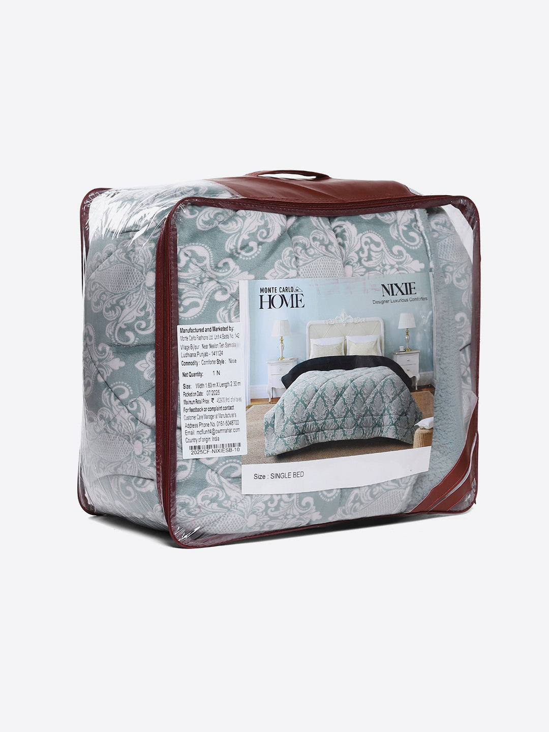 Printed Single Bed 210 GSM Comforter for Mild Winter (Nixie), Weight 660 gm