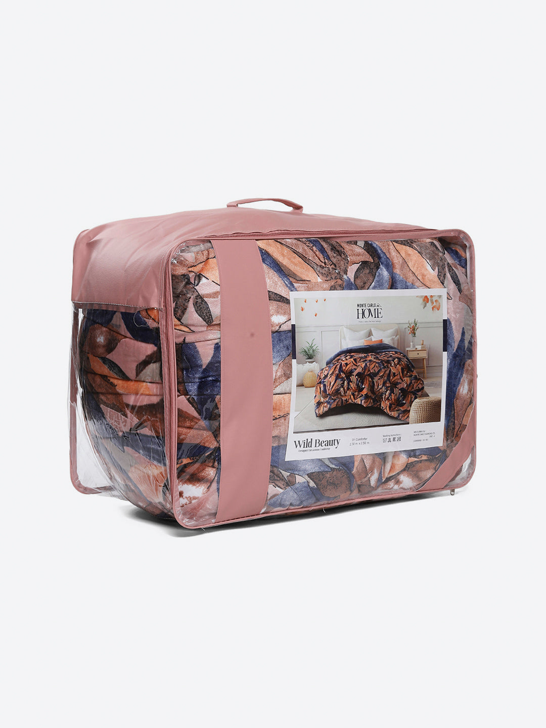 Printed Double Bed 233 GSM Comforter for Mild Winter (Beauty), Weight 855 gm