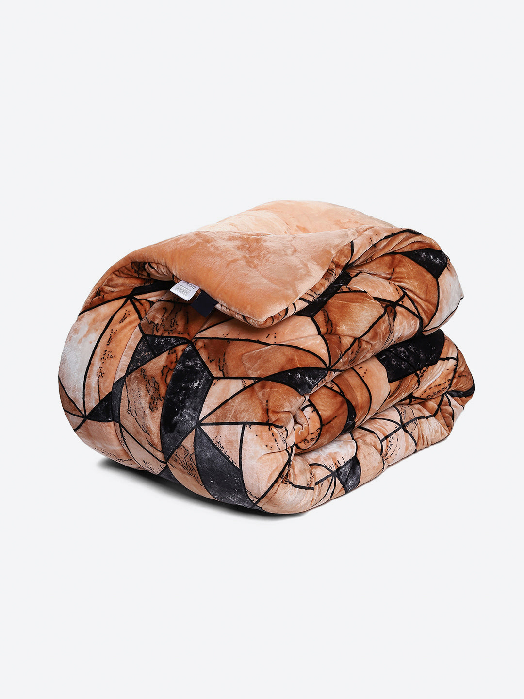 Printed Double Bed 300 GSM Comforter for Mild Winter (Wisdom Gold), Weight 900 gm