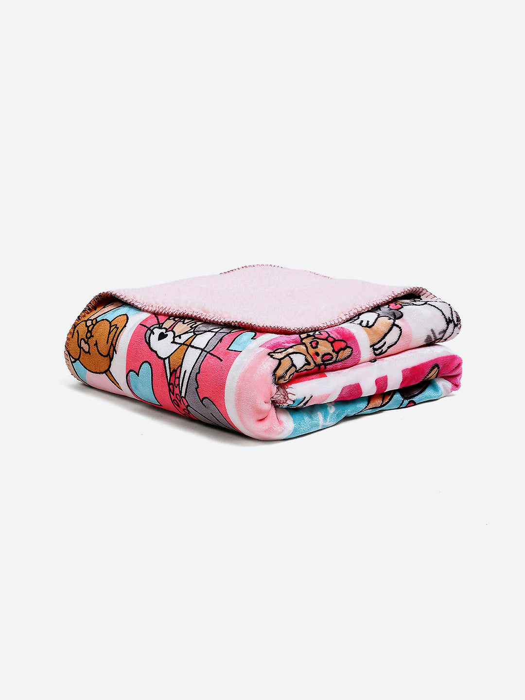 Tom and Jerry Panels Print Ultra Cozy Cartoon Network Pink Baby Blanket
