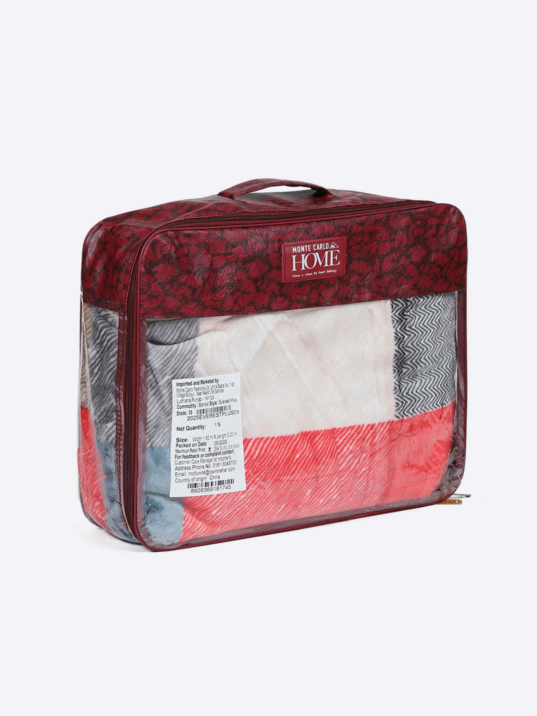 Printed Single Bed 2 Ply, 597 GSM Blanket for Heavy Winter - (Everest Plus)