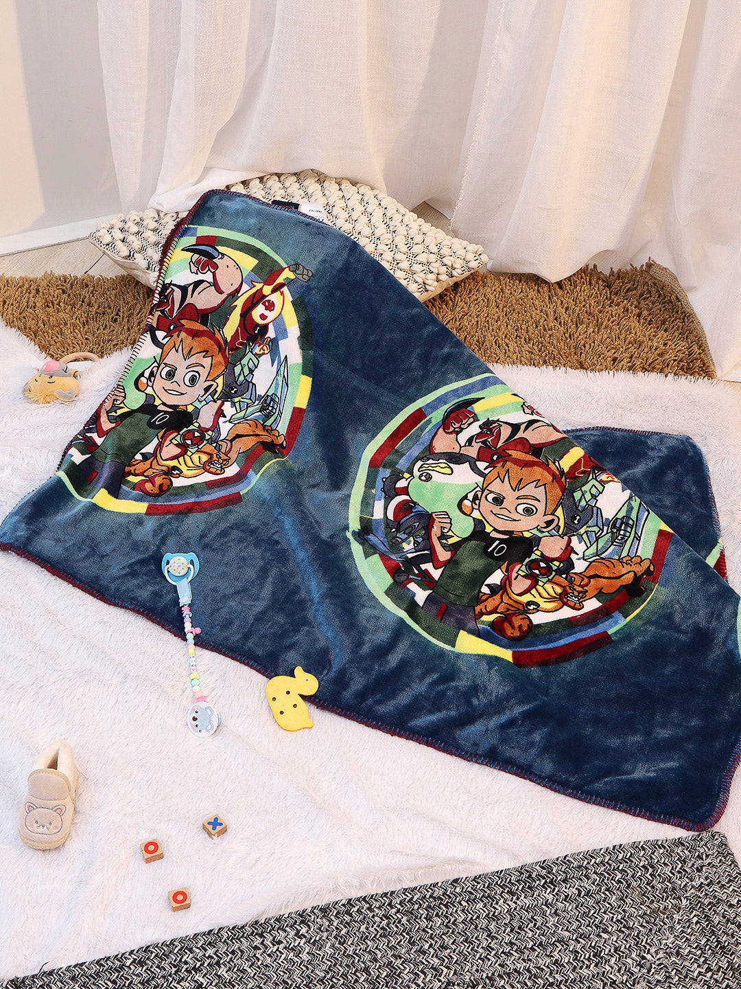 Printed Baby Blanket 2 Ply, 550 GSM, Weight 0.48 kg (Fairy Tale)