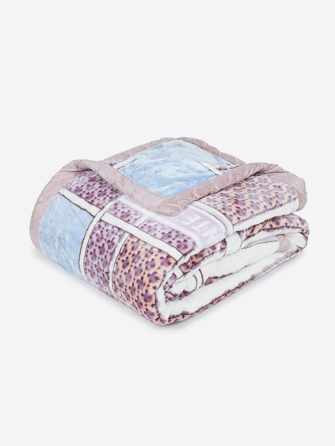 Printed Double Bed 3 Ply, 720 GSM Blanket for Heavy Winter - (Gala Glow)
