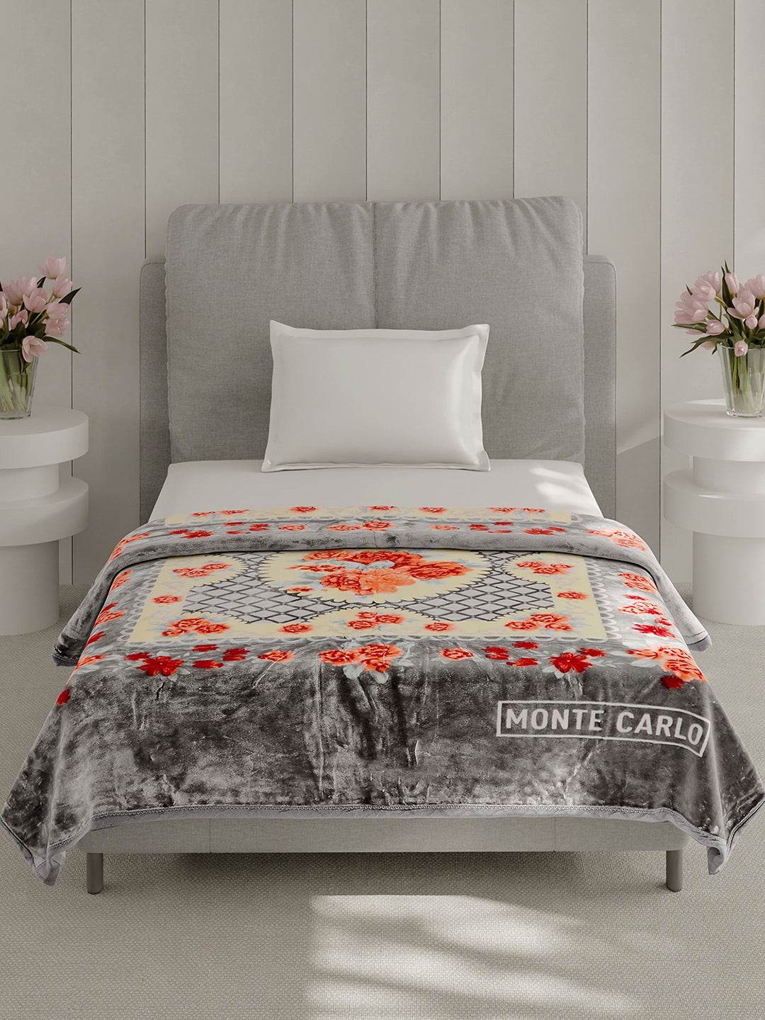Printed Single Bed 1 Ply, 625 GSM Super Soft Mink Blanket for Mild Winter - (Impact Plus)