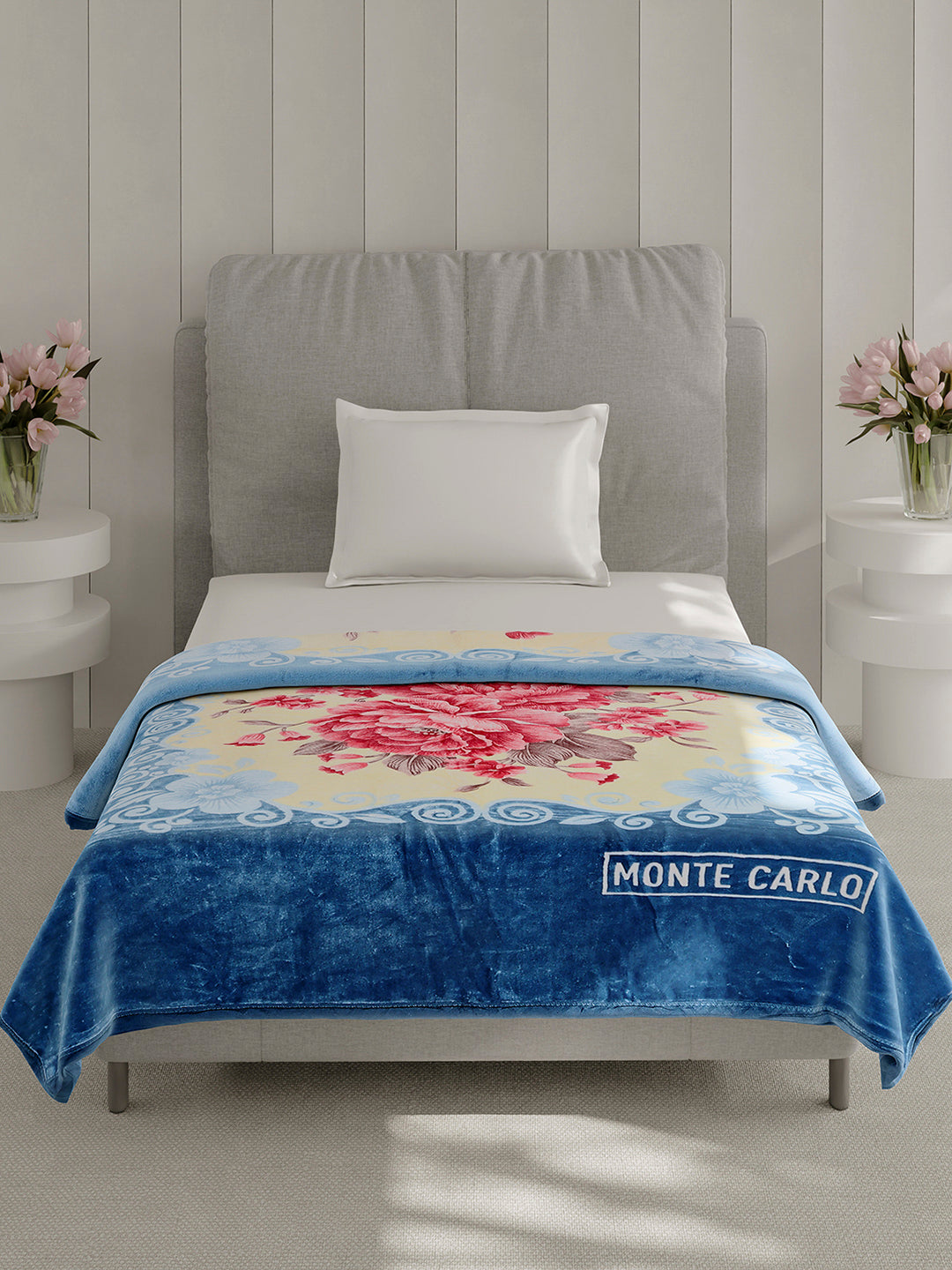 Printed Single Bed 1 Ply, 625 GSM Super Soft Mink Blanket for Mild Winter - (Impact Plus)