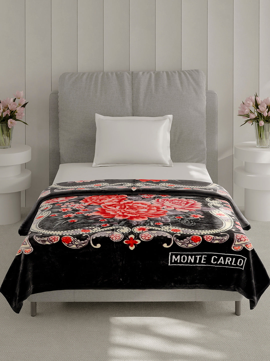 Printed Single Bed 1 Ply, 625 GSM Super Soft Mink Blanket for Mild Winter - (Impact Plus)