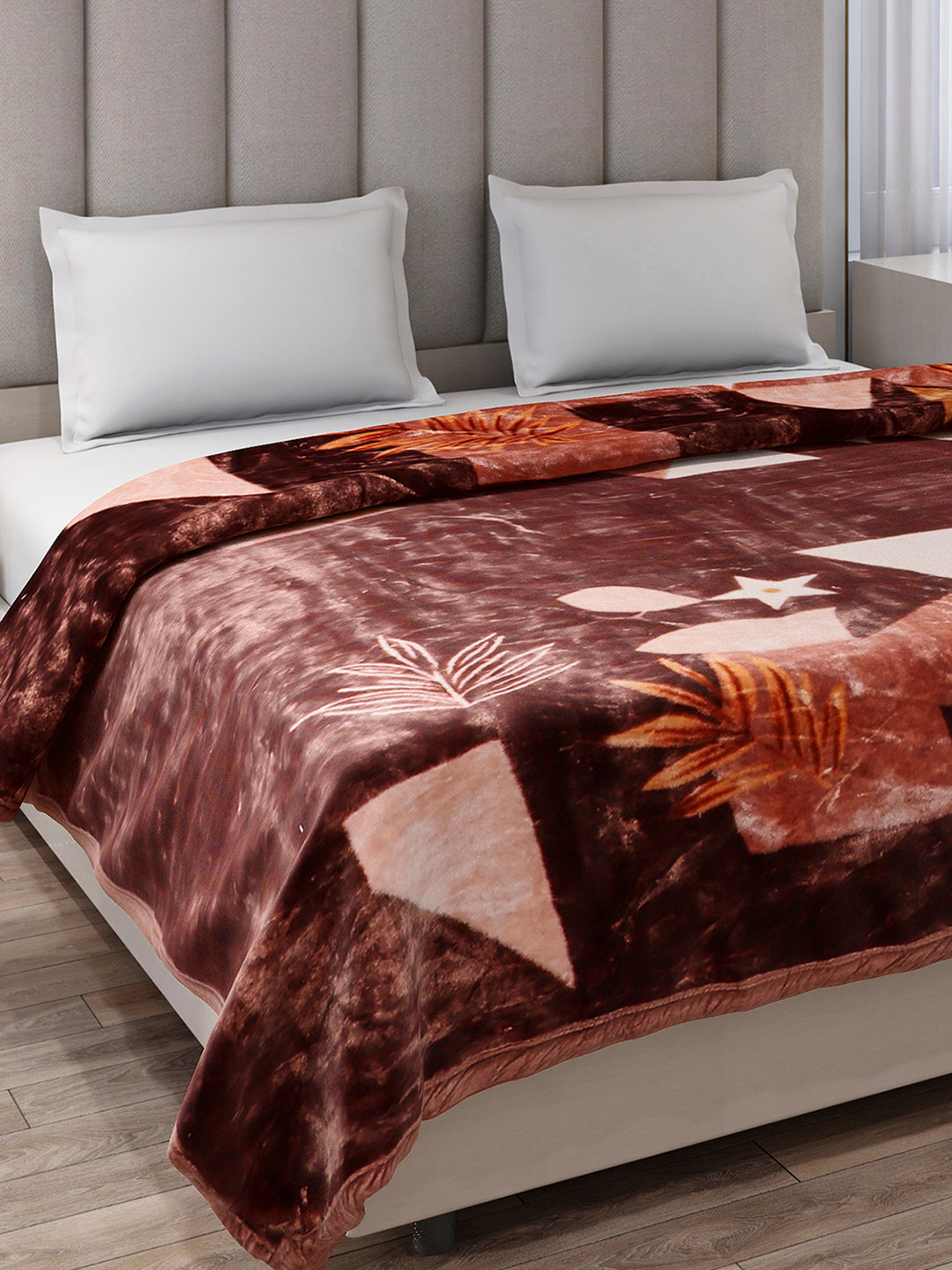 Printed Double Bed 2 Ply, 871 GSM Blanket for Heavy Winter - (Moon Valley Box)