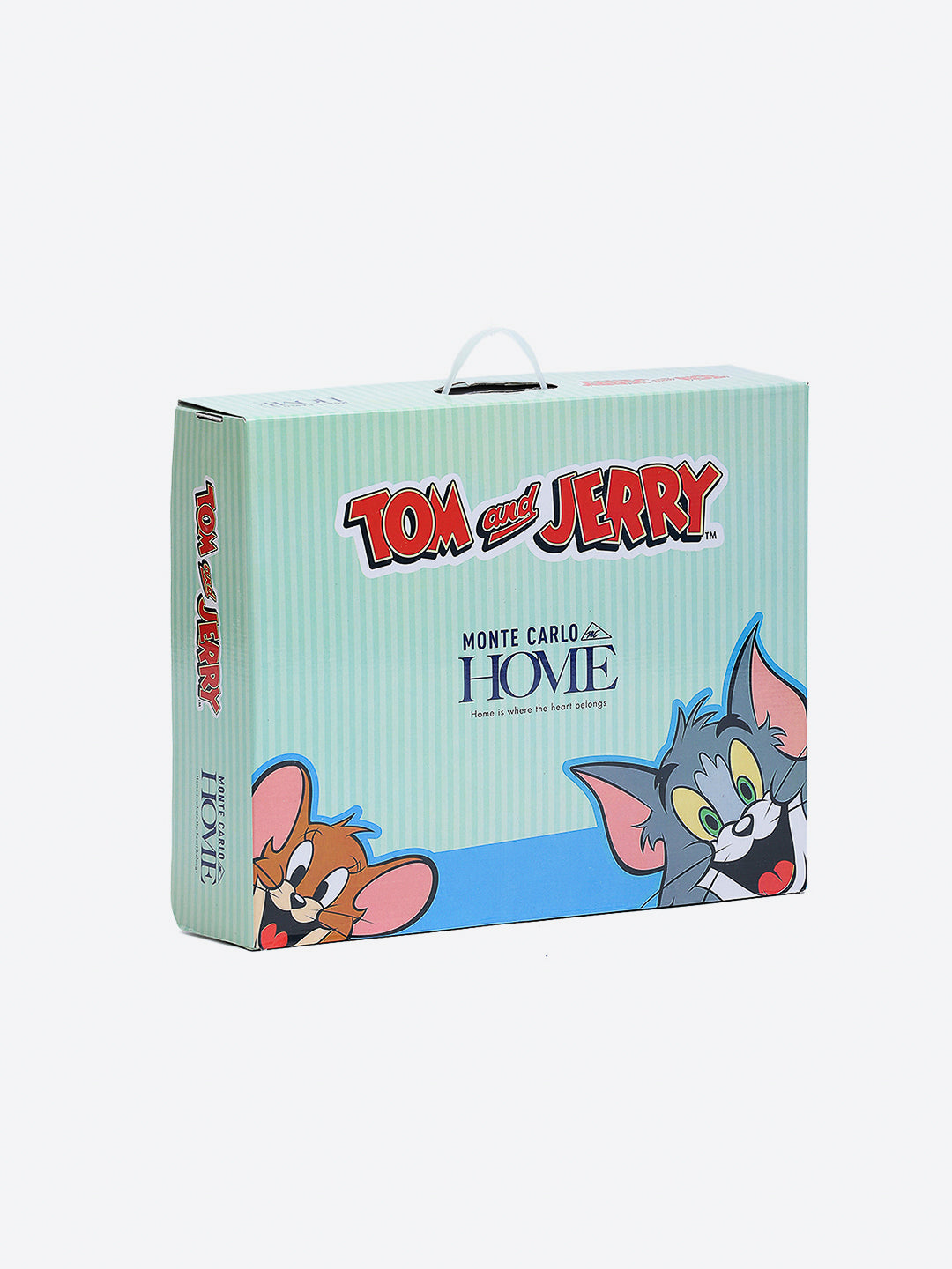 Tom and Jerry with Typography Print Velvety Cartoon Network Pink Baby Blanket