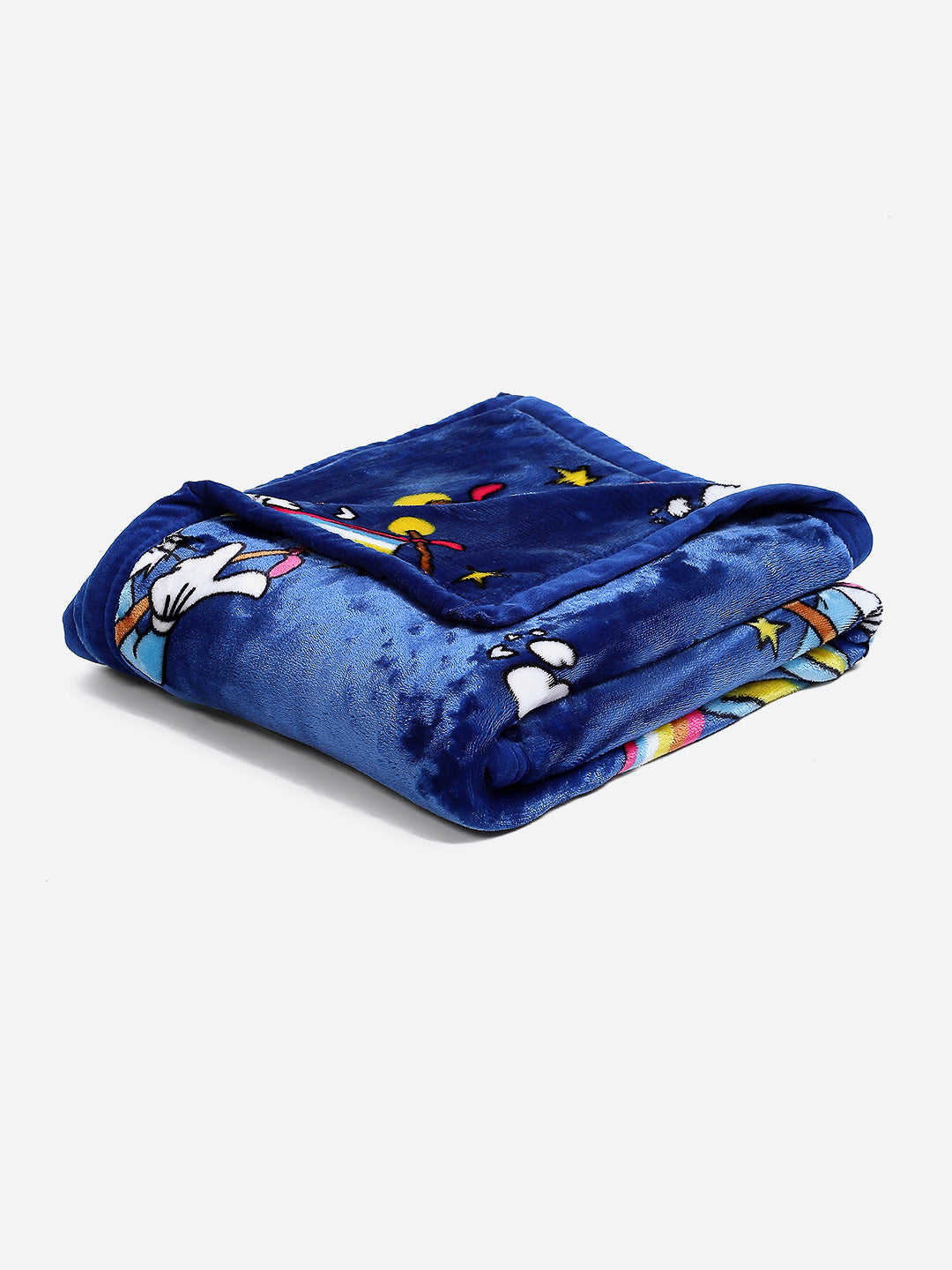 Bunny Character Printed Blue Velvety Cartoon Network Blue Baby Blanket