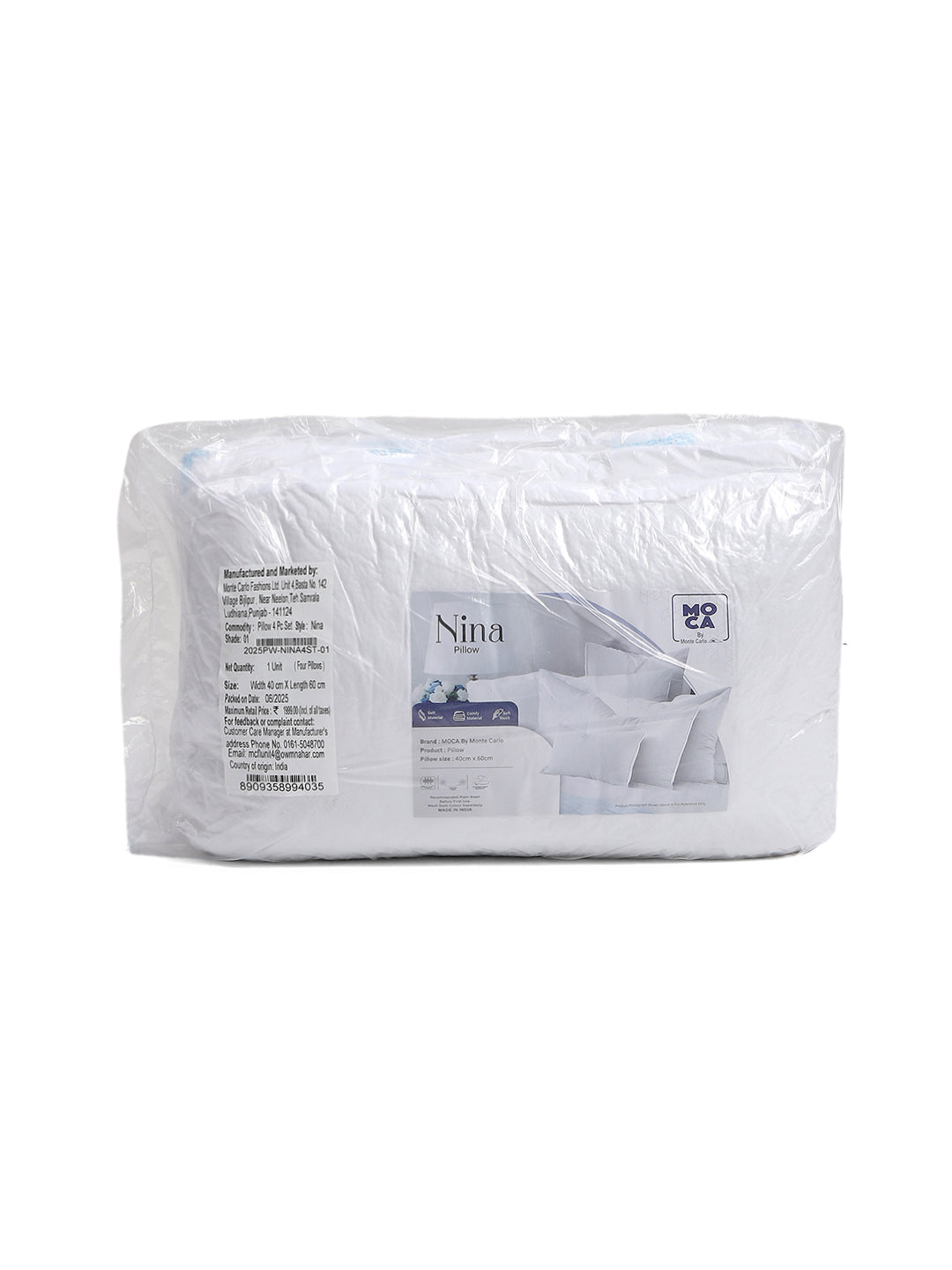 Moca by Monte Carlo Microfibre Sleeping Pillow (Pack of 4)