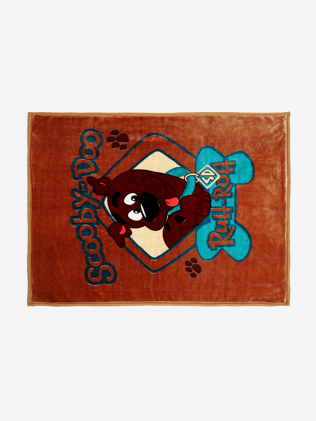 Scooby Doo Printed Soft Plush Cartoon Network Brown Baby Blanket
