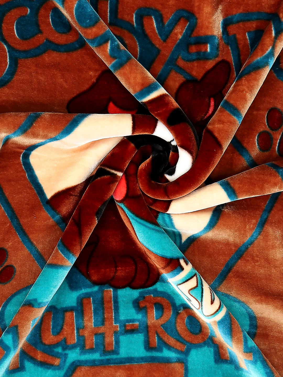 Scooby Doo Printed Soft Plush Cartoon Network Brown Baby Blanket