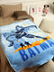 Batman Printed Ultra-Soft Cartoon Network Blue Baby Blanket