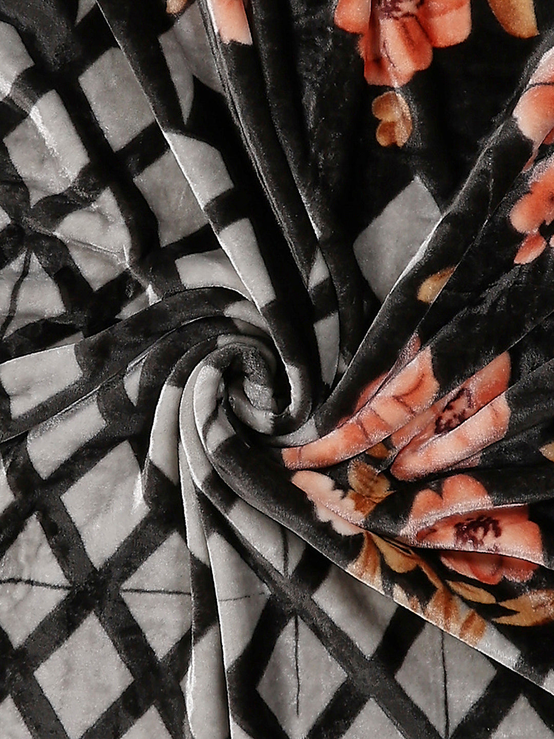 Printed Double Bed 1 Ply, 540 GSM Blanket for Winter - (Relation PVC)