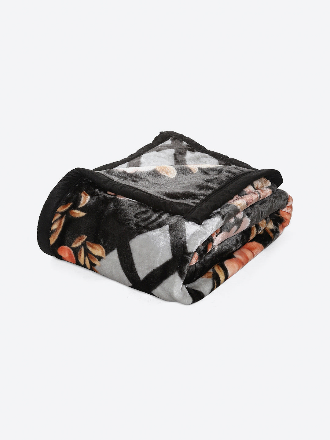 Printed Double Bed 1 Ply, 540 GSM Blanket for Winter - (Relation PVC)