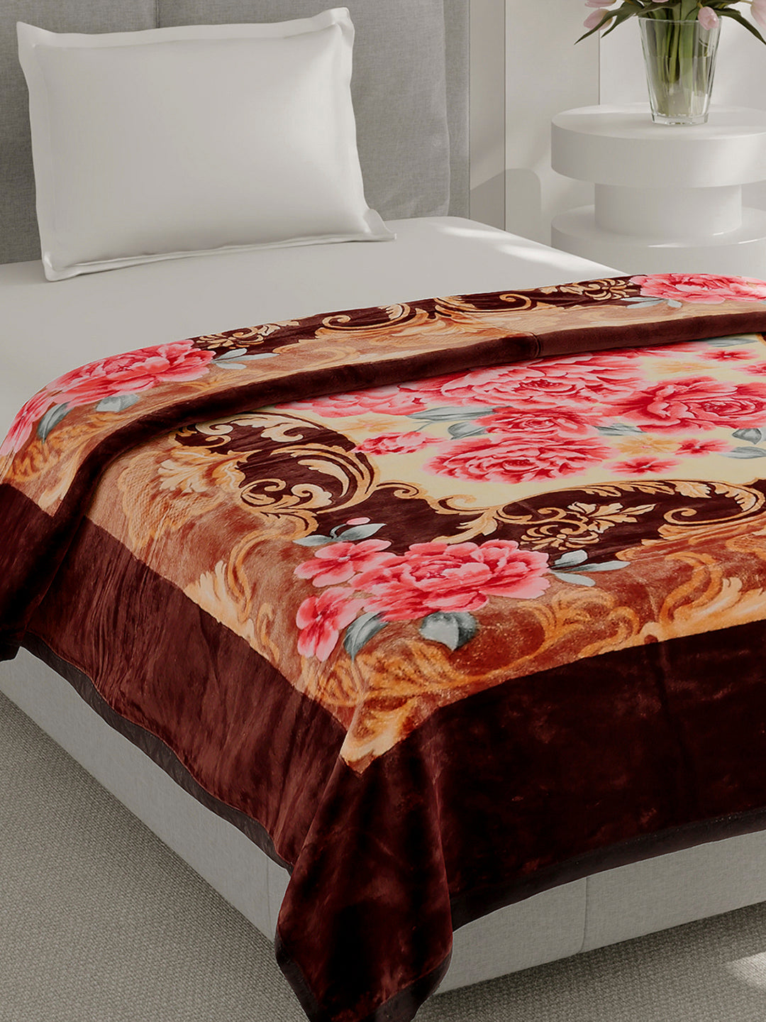 Printed Single Bed 1 Ply Super Soft Blanket for Heavy Winter - (Relation Plus)