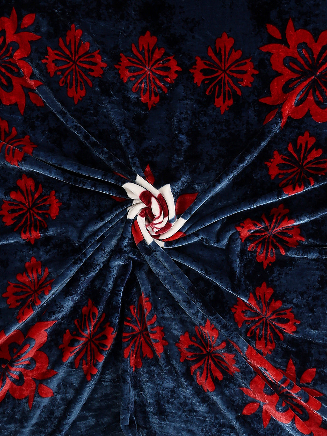 Printed Double Bed 1 Ply, 549 GSM Blanket for Mild Winter - (Roman Box)