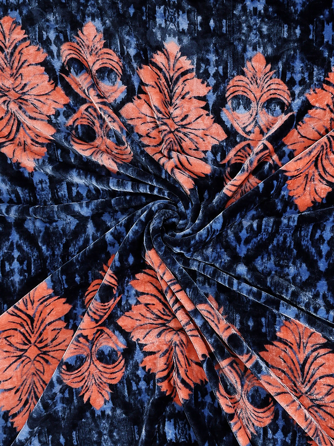 Printed Double Bed 1 Ply, 549 GSM Blanket for Mild Winter - (Roman Box)