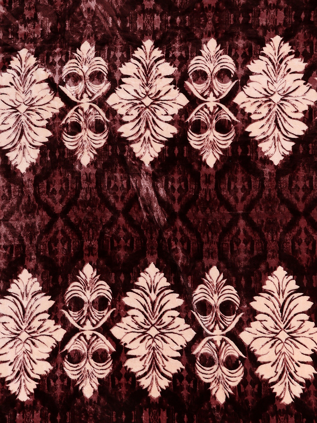 Printed Double Bed 1 Ply, 549 GSM Blanket for Mild Winter - (Roman Box)