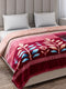 Printed Double Bed 1 Ply, 549 GSM Blanket for Mild Winter - (Roman Box)