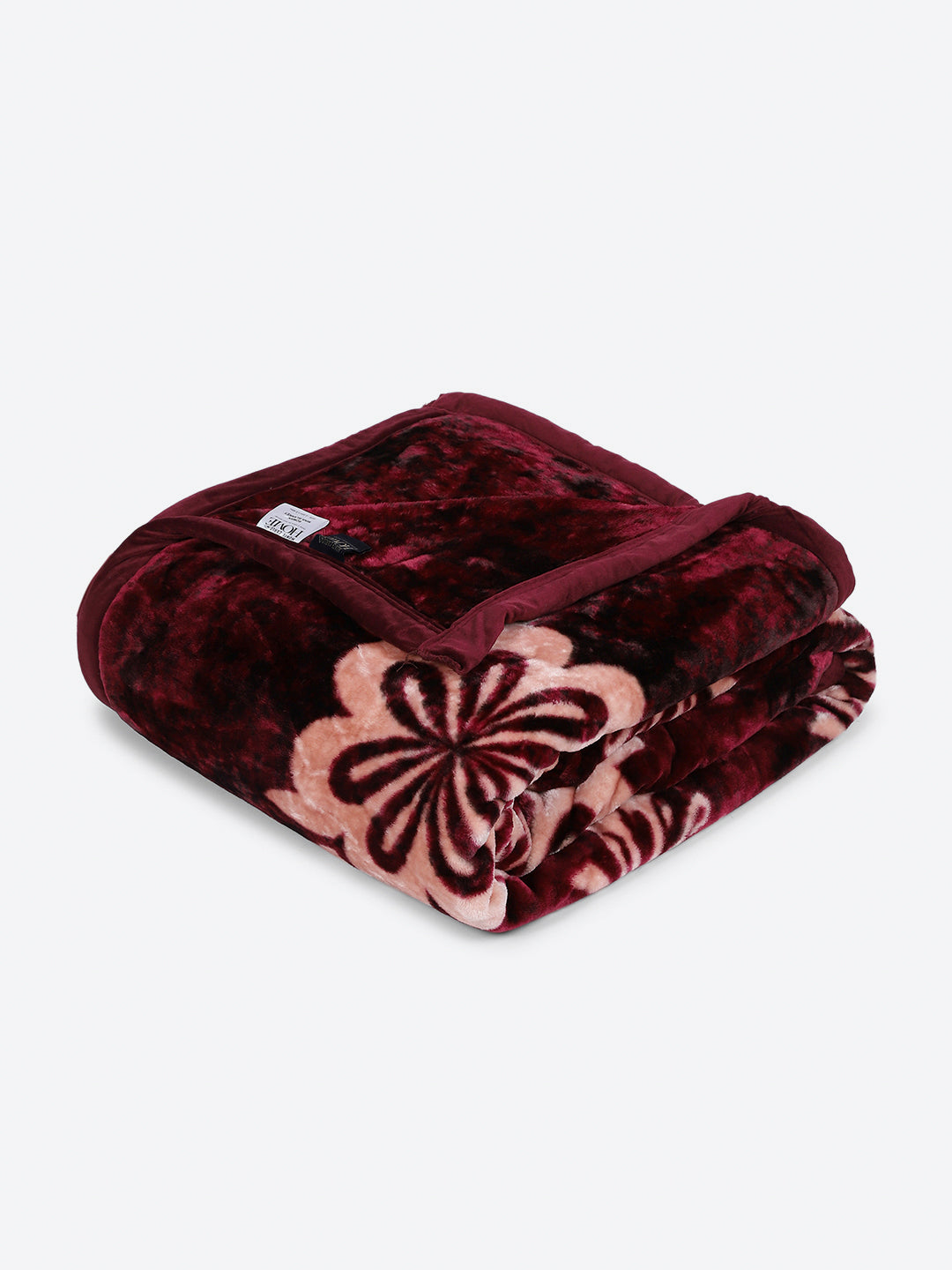 Printed Double Bed 1 Ply, 549 GSM Blanket for Mild Winter - (Roman Box)