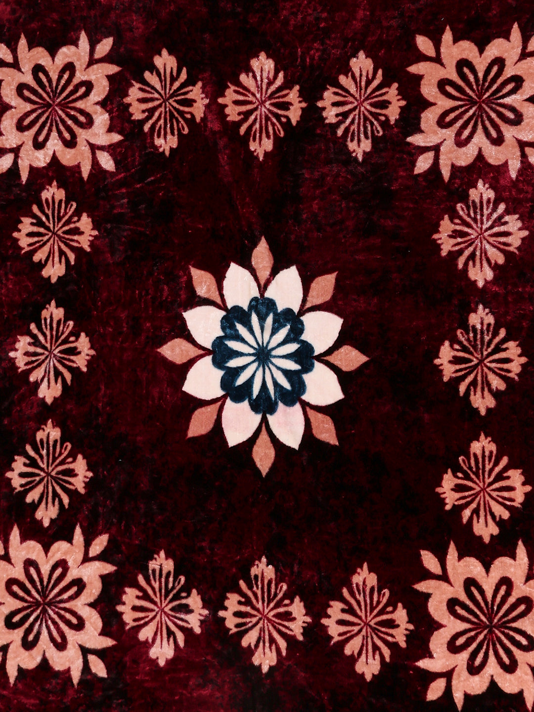 Printed Double Bed 1 Ply, 549 GSM Blanket for Mild Winter - (Roman Box)