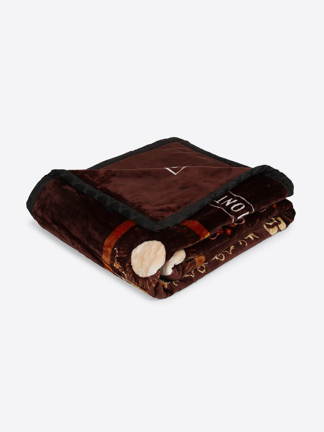 Printed Double Bed 1 Ply, 530 GSM Super Soft Blanket for Mild Winter - (Roman Plus)